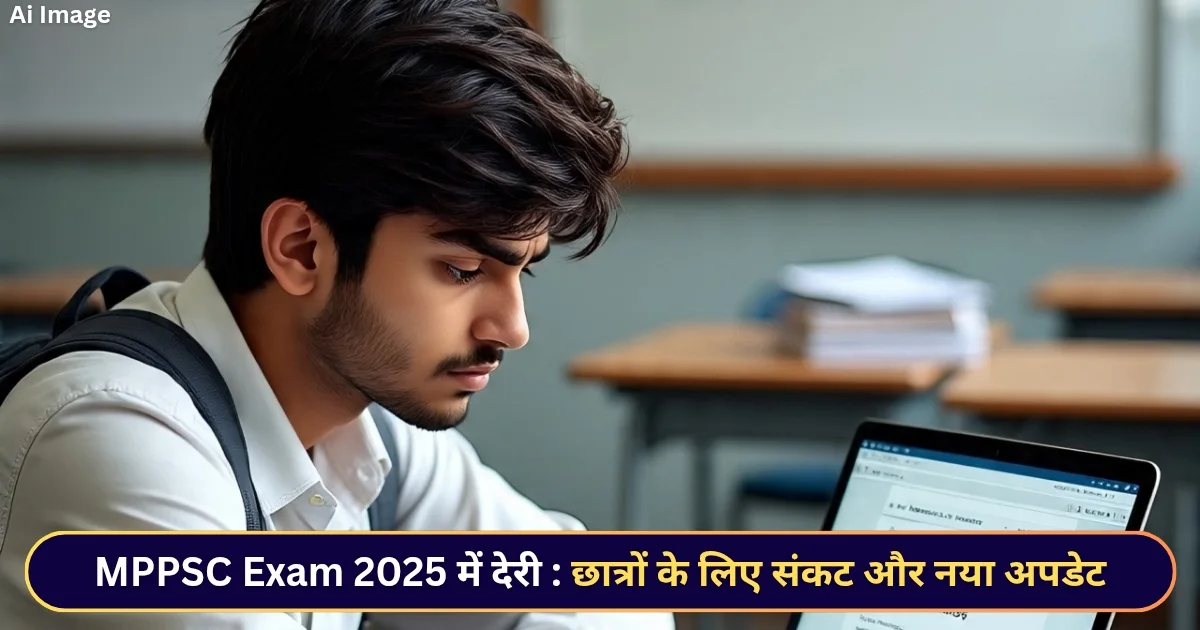 MPPSC Exam 2025 में देरी छात्रों के लिए संकट और नया अपडेट