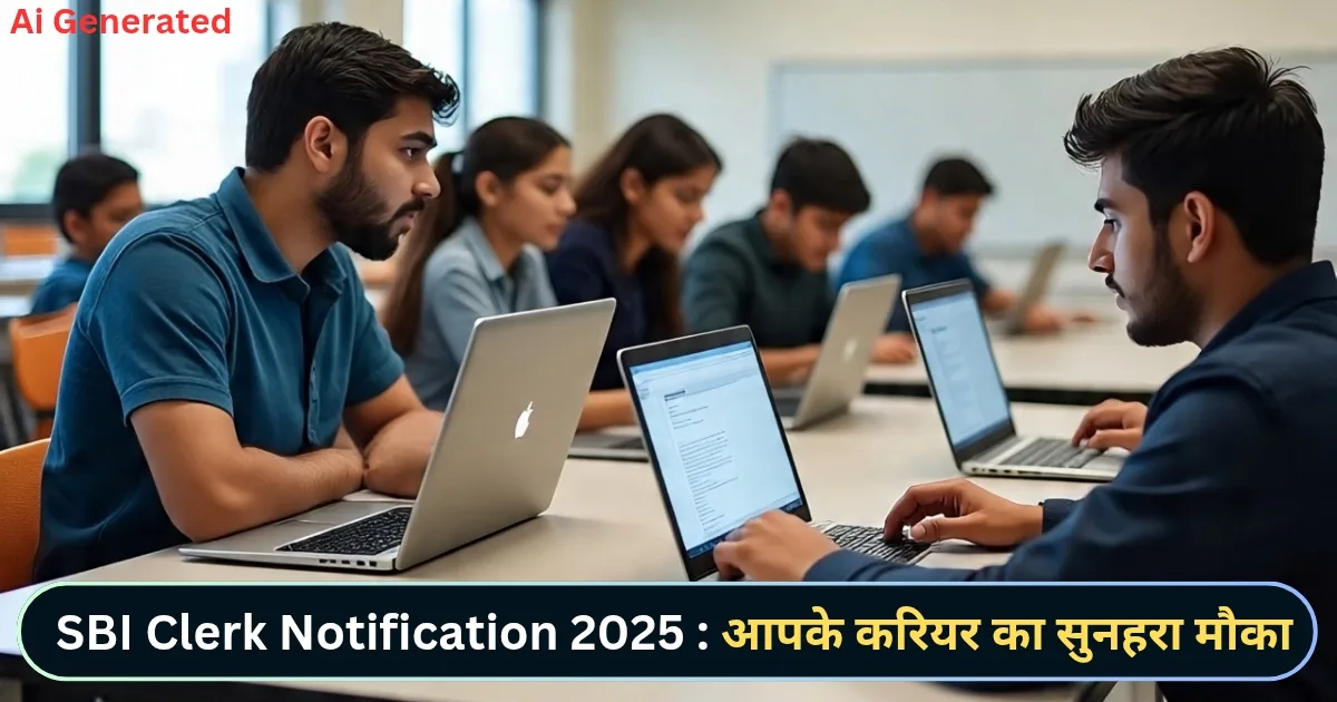 SBI Clerk Notification 2025