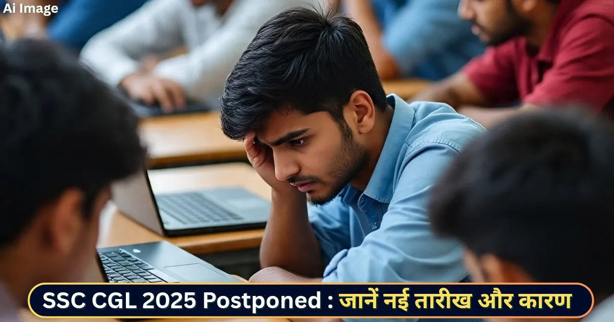 SSC CGL 2025 Postponed