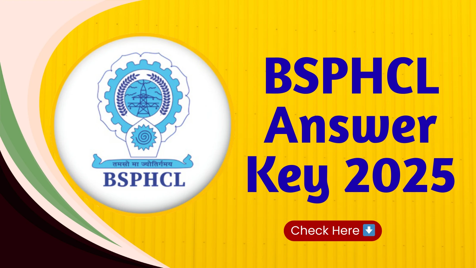 BSPHCL Answer Key 2025: जाने अपने मार्क्स