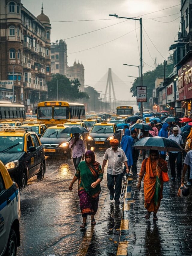 मुंबई में भारी बारिश के चलते जलभराव, जन जीवन प्रभावित