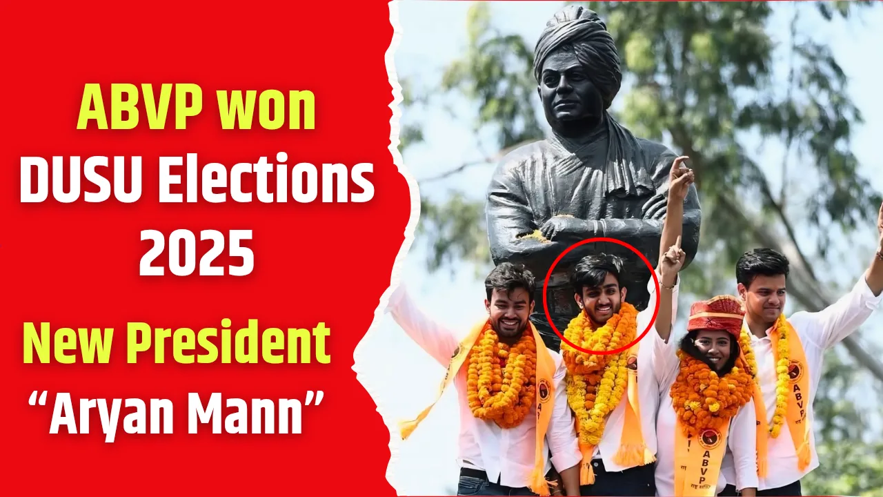 ABVP's Triumphant Return Who is DUSU President Aryan Mann