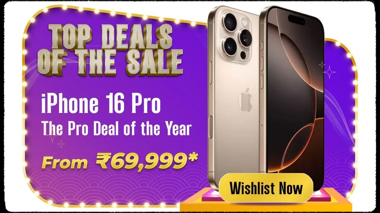 Get the iPhone 16 Pro for Just ₹57,105 on Amazon Great Indian Sale!