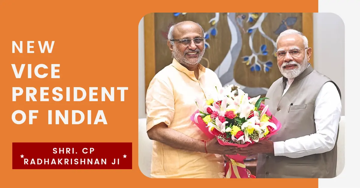 CP Radhakrishnan Elected as India's 15th Vice President A Political Journey from Tamil Nadu to National Office