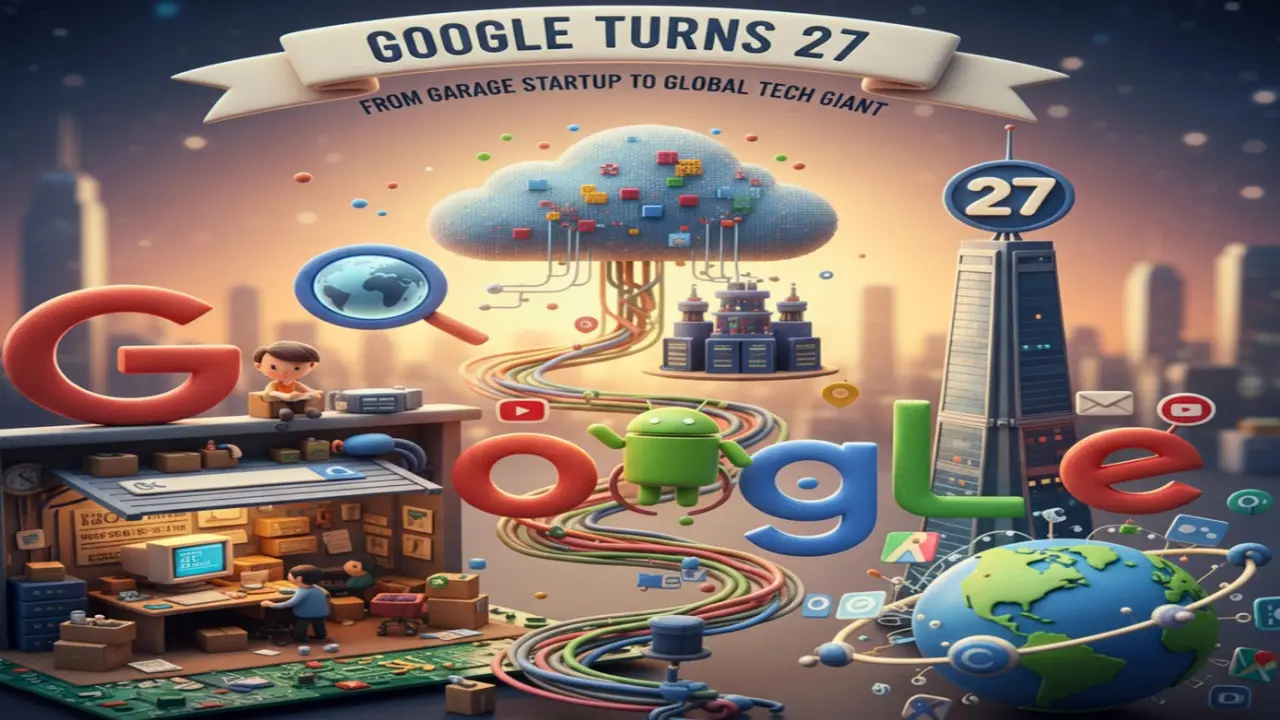 Google Turns 27 From Garage Startup to Global Tech Giant, A Nostalgic Doodle Marks the Journey