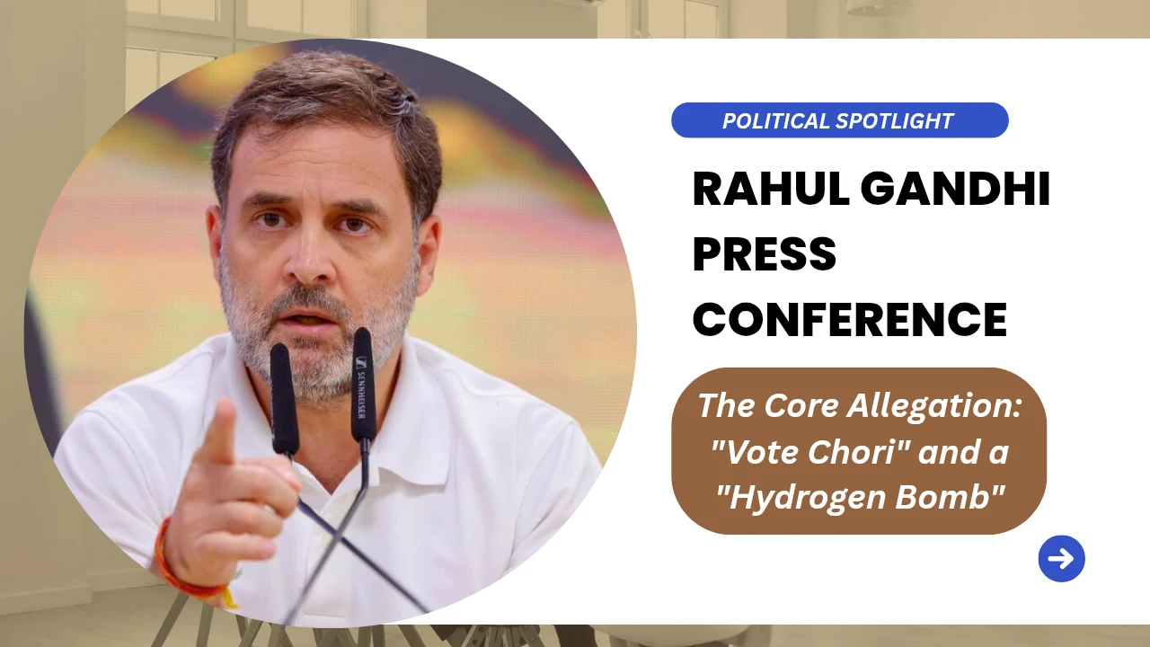 Latest Press Conference The Political Spotlight on Rahul Gandhi