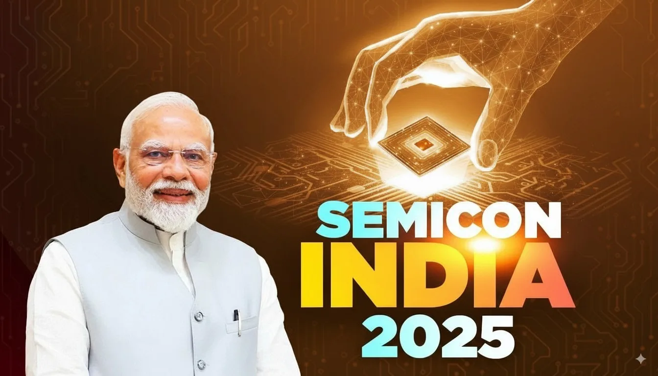 PM Modi ने Yashobhoomi, Delhi में किया Semicon India 2025 का उद्घाटन