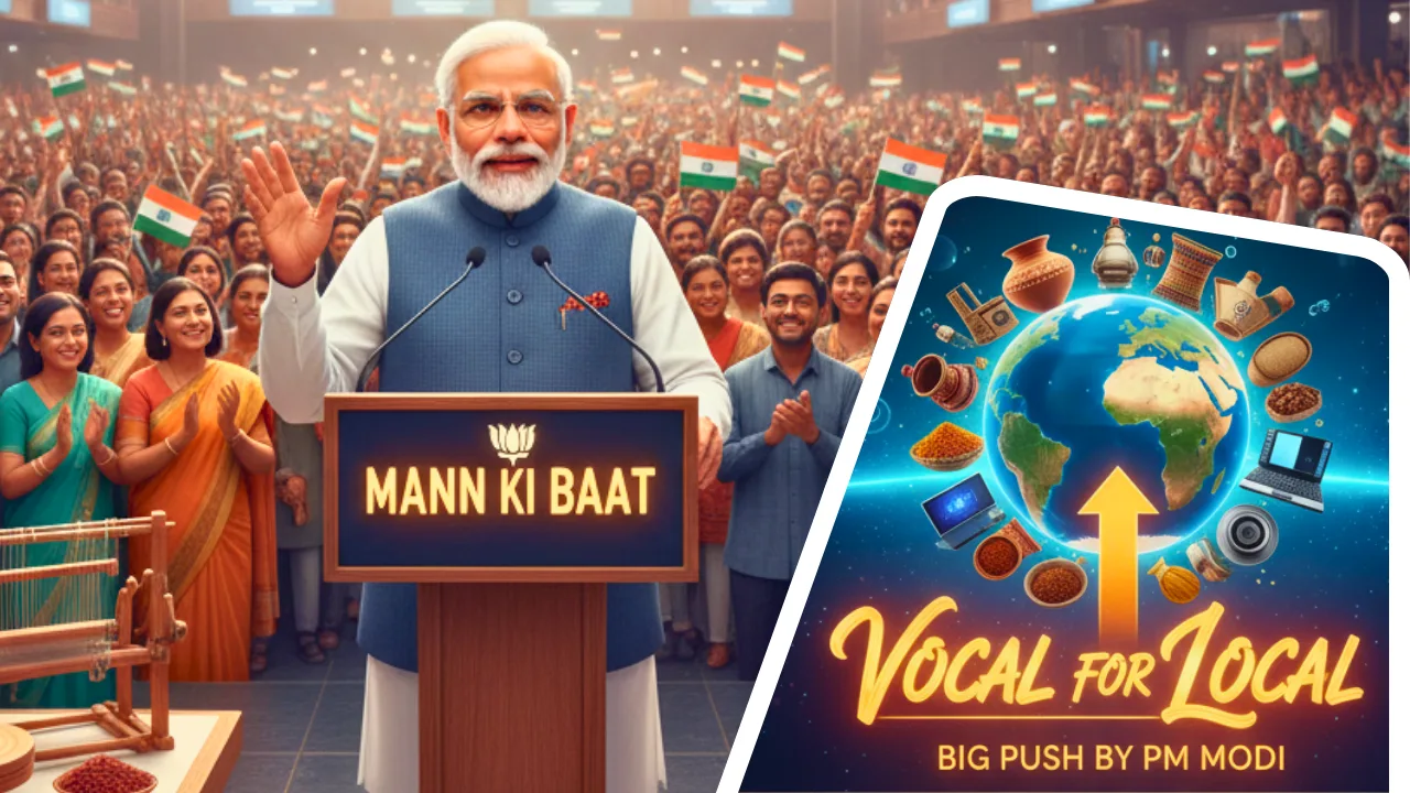PM Modi’s Mann Ki Baat Big Push for ‘Vocal for Local’, Tributes to Bhagat Singh, and RSS at 100
