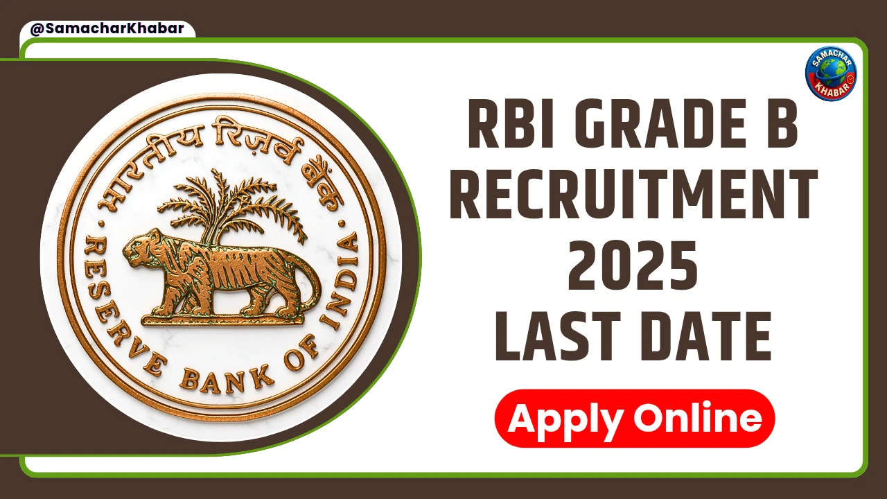 RBI Grade B Recruitment 2025 last date