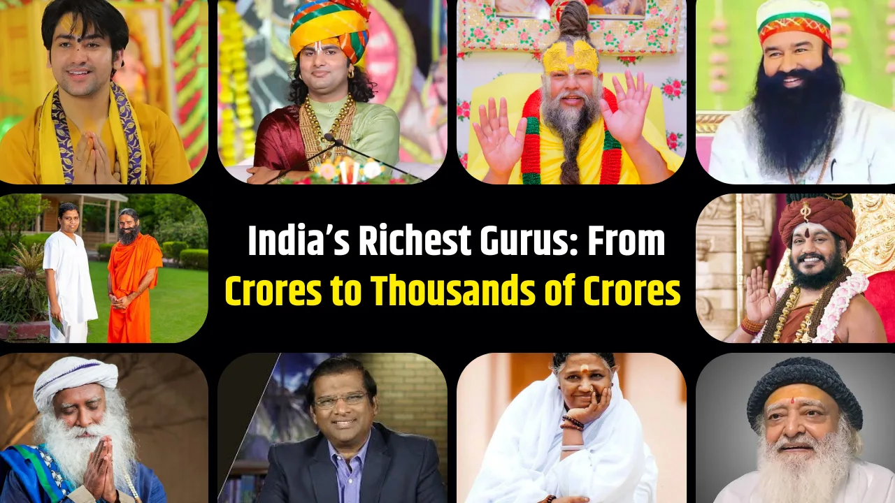Top 10 India’s Richest Gurus [2025] From Crores to Thousands of Crores