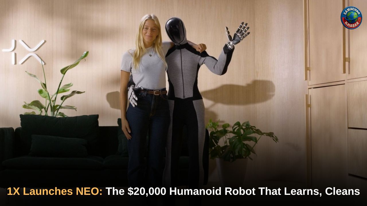 1X NEO Humanoid Robot The $20,000 Humanoid Robot That Learns & Cleans