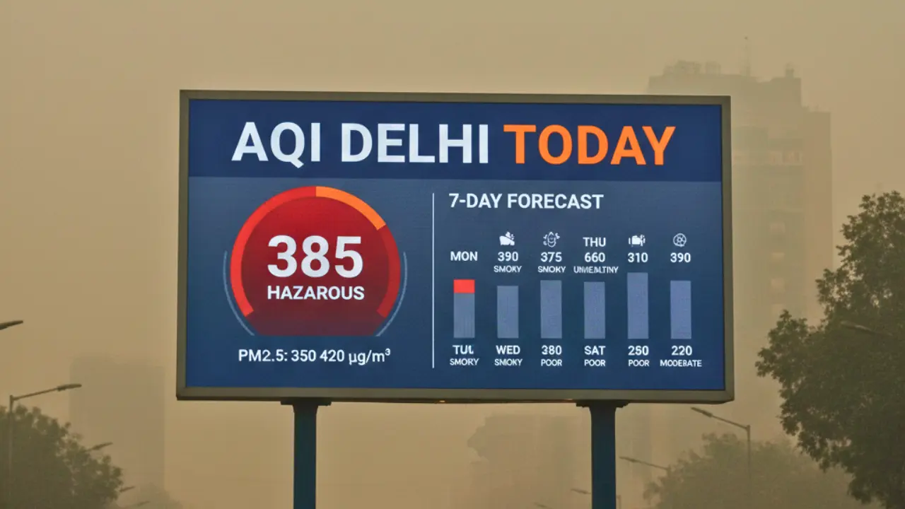 AQI Delhi Today and the 7-Day Forecast