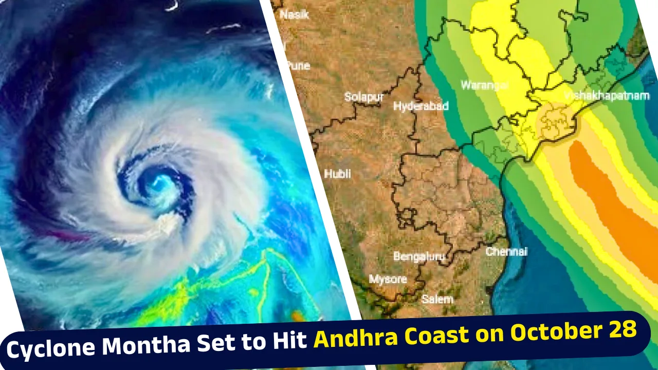 Cyclone Montha Set to Hit Andhra Coast on October 28