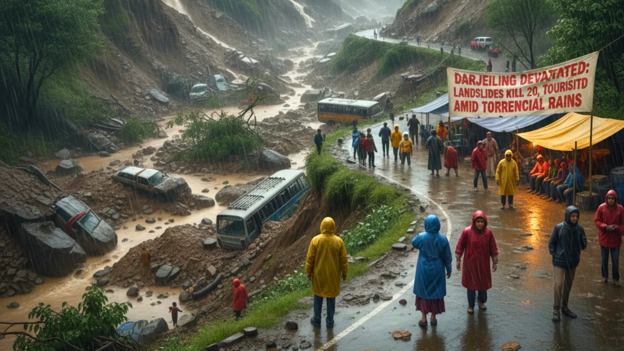 Darjeeling Devastated Landslides Kill 20, Tourists Stranded Amid Torrential Rains