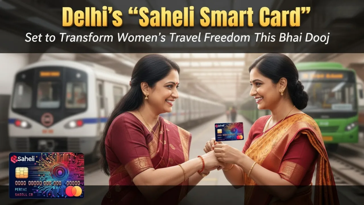 Delhi’s ‘Saheli Smart Card’ Set to Transform Women’s Travel Freedom This Bhai Dooj