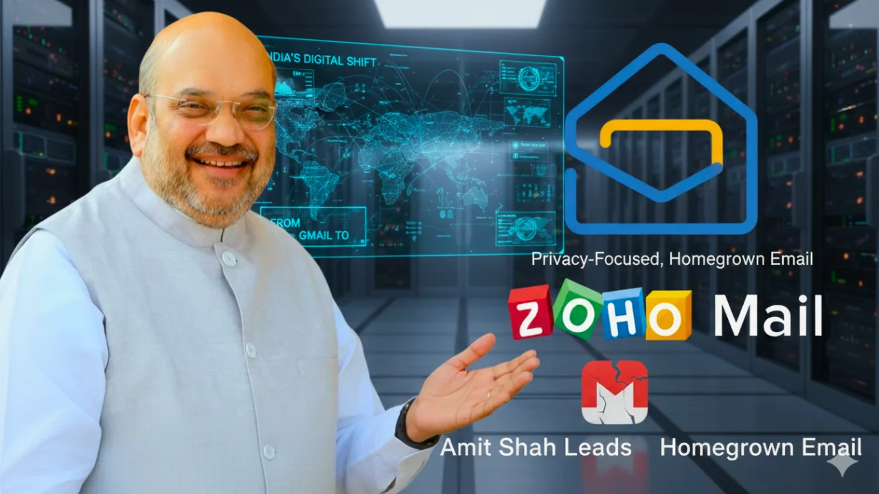 From Gmail to Zoho Amit Shah Leads India’s Shift to Privacy-Focused, Homegrown Email
