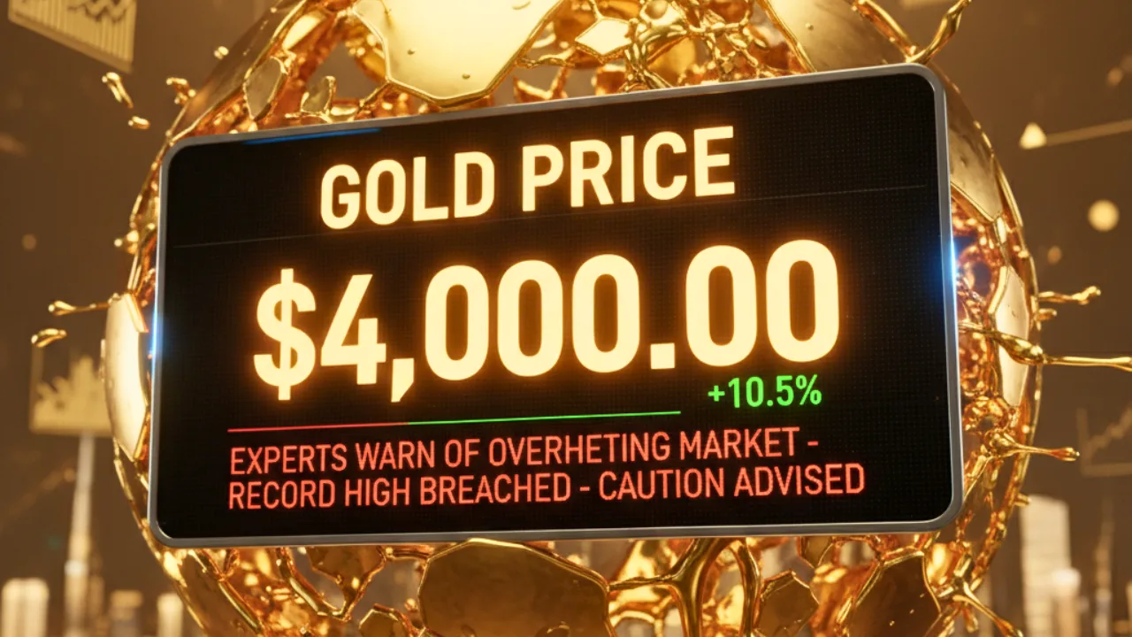 Gold Prices Cross $4 000 for the First Time in History