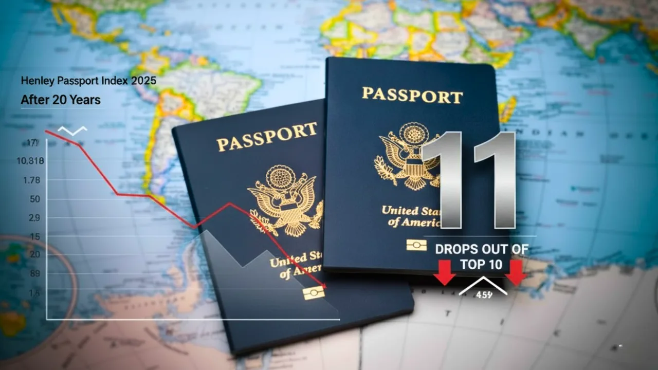 Henley Passport Index 2025 US Passport Drops Out of Top 10 After 20 Years
