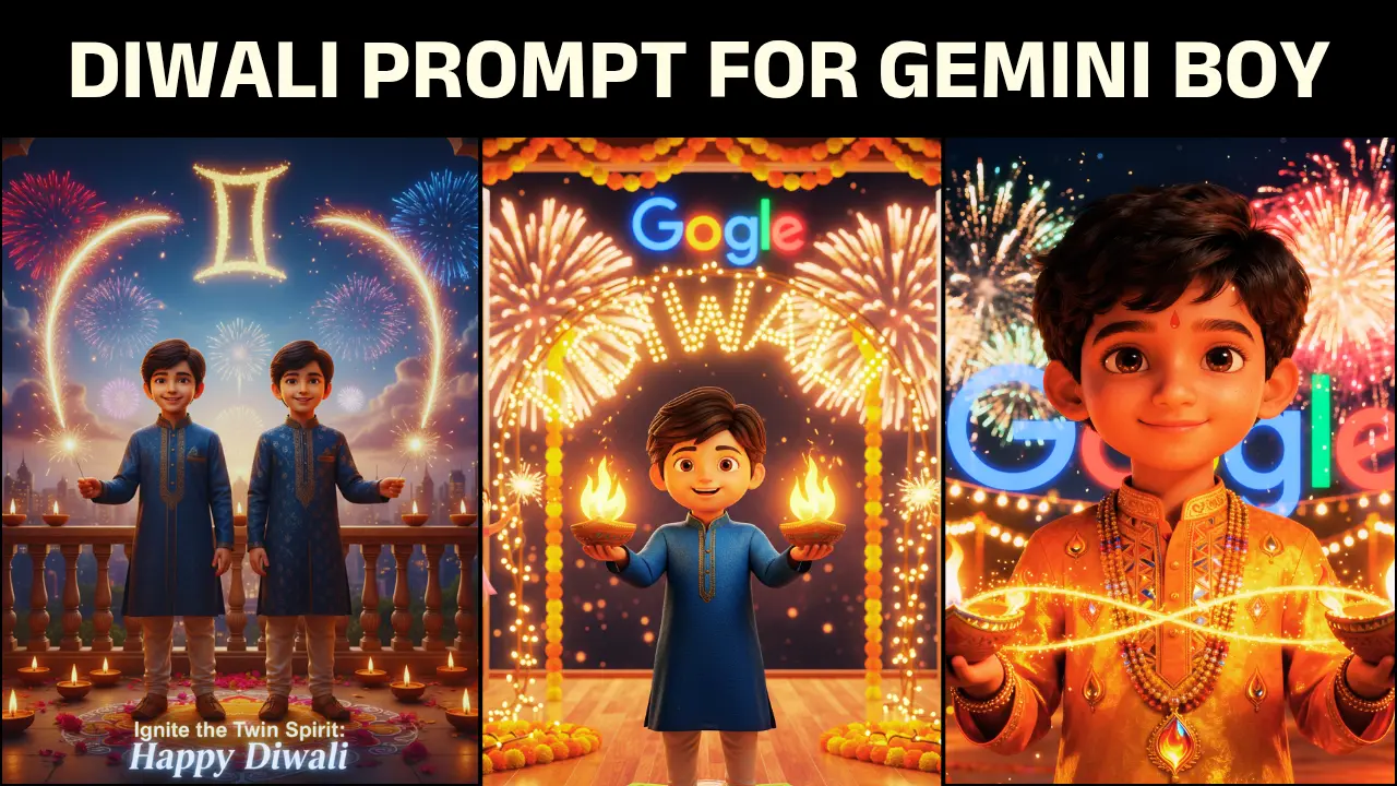 Ignite the Twin Spirit A Diwali Prompt for Gemini Boy