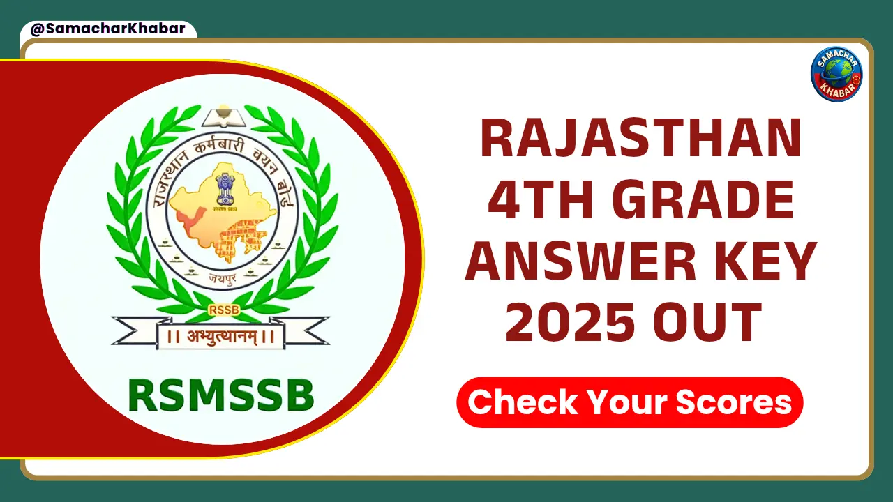 Rajasthan 4th Grade Answer Key 2025 Out Check Your Scores Now!