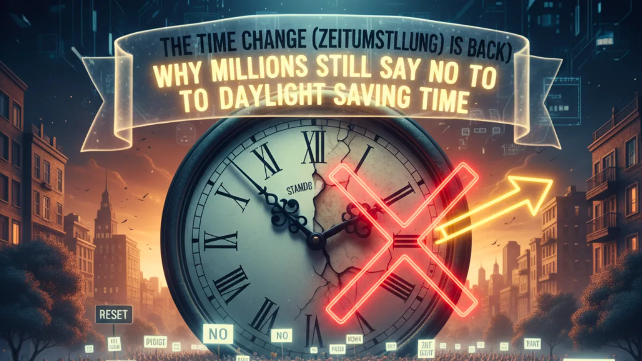 The Time Change (Zeitumstellung 2025) Is Back Why Millions Still Say No to Daylight Saving Time