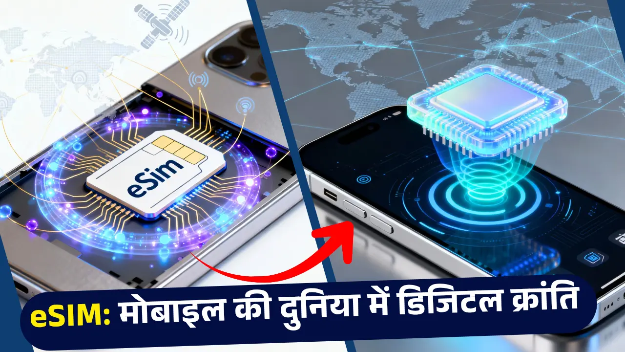 eSIM मोबाइल की दुनिया में डिजिटल क्रांति का नया अध्याय” 