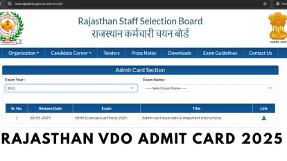 Steps to Check Rajasthan VDO City Intimation Slip 2025