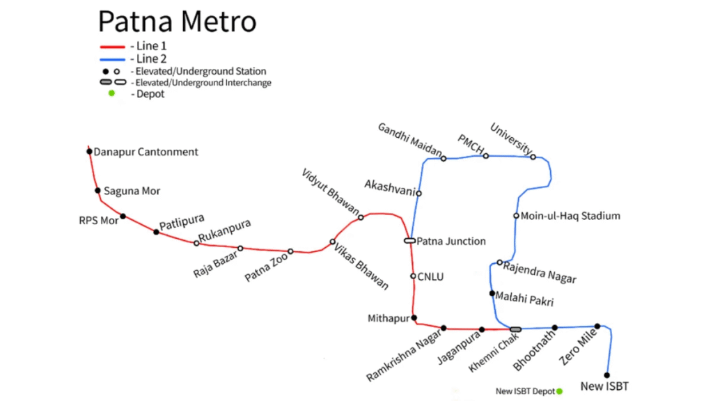 पटना मेट्रो (Patna Metro) की शुरुआत: बिहार की राजधानी को मिला मेट्रो शहरों में स्थान, नीतीश कुमार ने दिखाई हरी झंडी 1 image 84