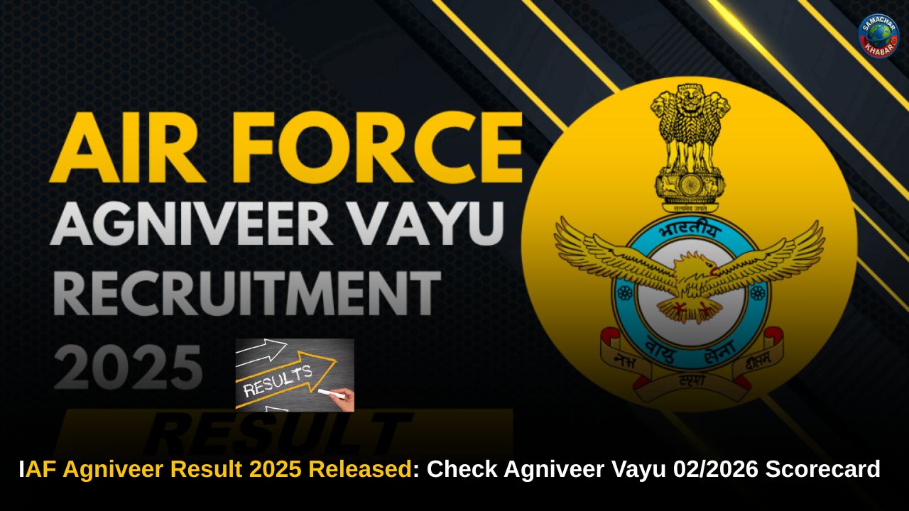 IAF Agniveer Result 2025 Released: Check Agniveer Vayu 02/2026 Scorecard