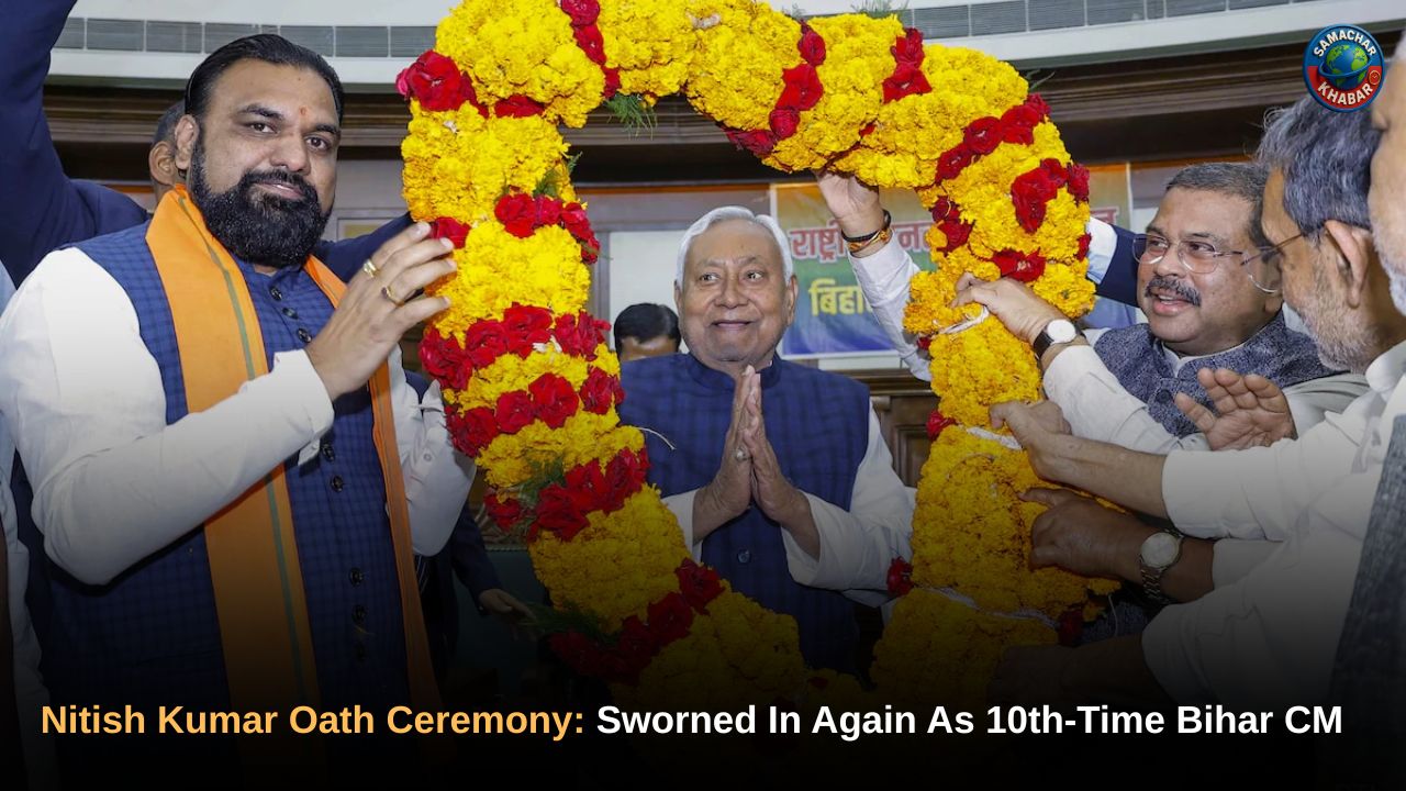 Nitish Kumar Oath Ceremony Sworned In Again As 10th-Time Bihar CM