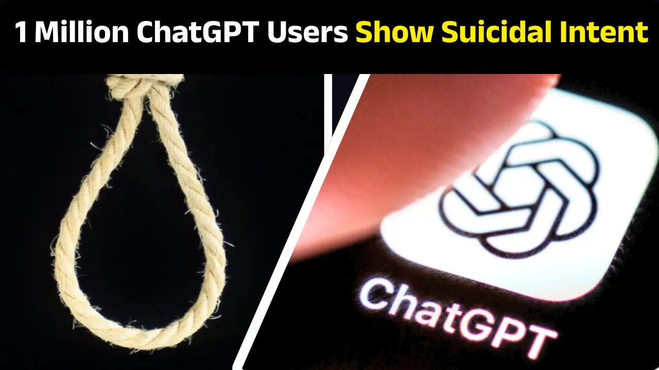 Over 1 Million ChatGPT Users Show Suicidal Intent Weekly, OpenAI Report Sparks Global Alarm