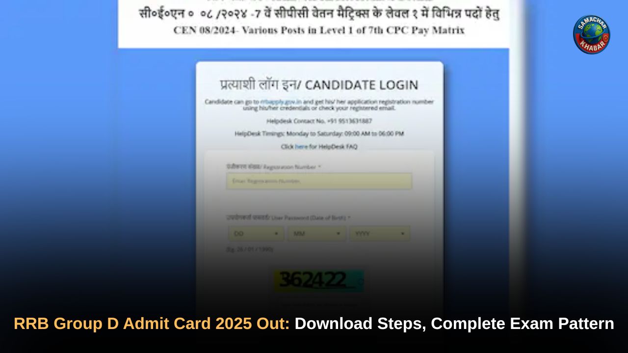 RRB Group D Admit Card 2025 Released: Download Hall Ticket & Check Exam Details Now
