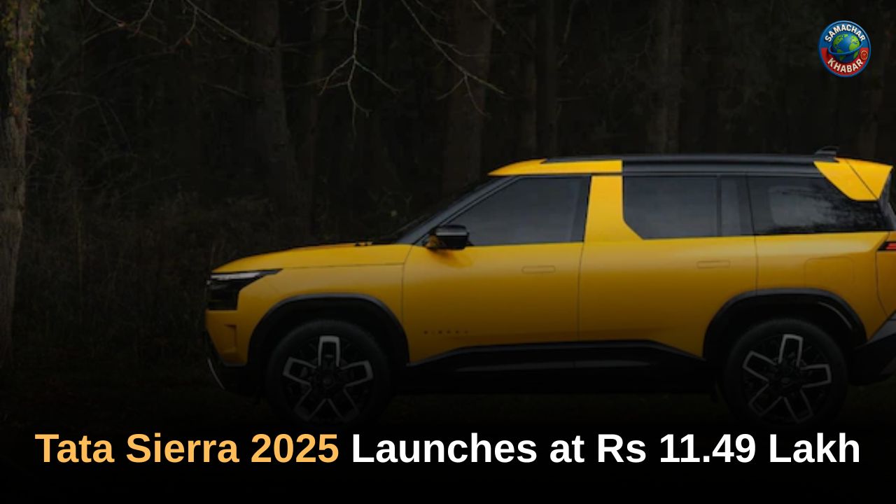 Tata Sierra 2025 Launches at Rs 11.49 Lakh: A Legendary SUV Returns With Modern Power, Tech and Safety