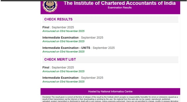 ICAI CA September 2025 Result LIVE: Check CA Final, Inter & Foundation Results, Pass Percentage, Merit List, Direct Links at icai.nic.in 2 ICAI Digital Marksheet and Result Verification