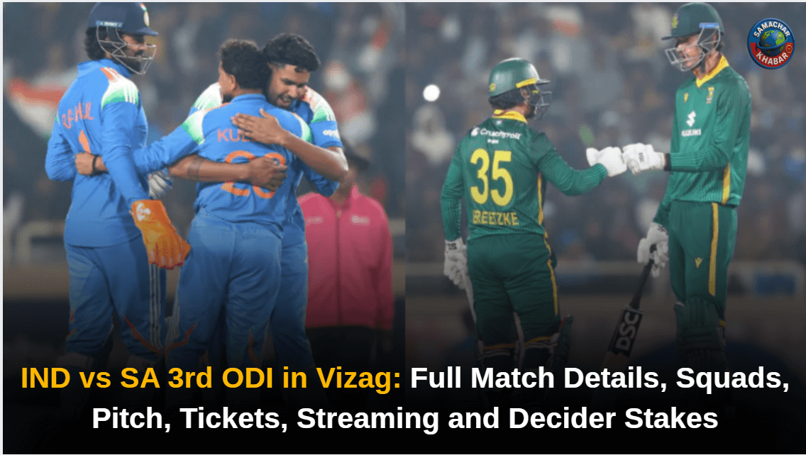 IND vs SA 3rd ODI in Vizag Full Match Details, Squads, Pitch, Tickets, Streaming and Decider Stakes