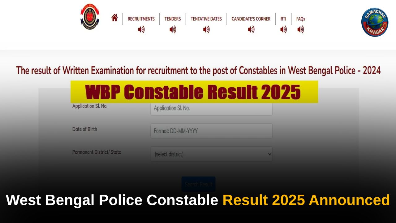 West Bengal Police Constable Result 2025 Announced