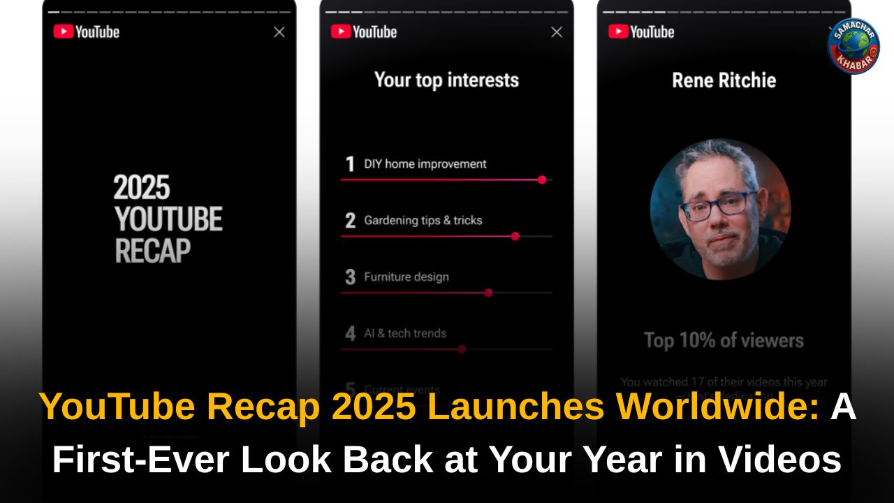 YouTube Recap 2025 Launches Worldwide A First-Ever Look Back at Your Year in Videos