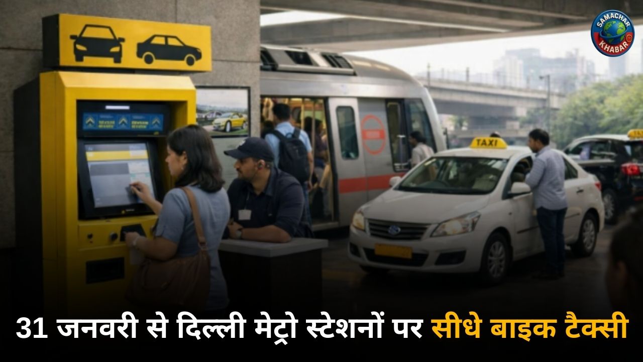 31 जनवरी से दिल्ली मेट्रो स्टेशनों पर सीधे बाइक टैक्सी
