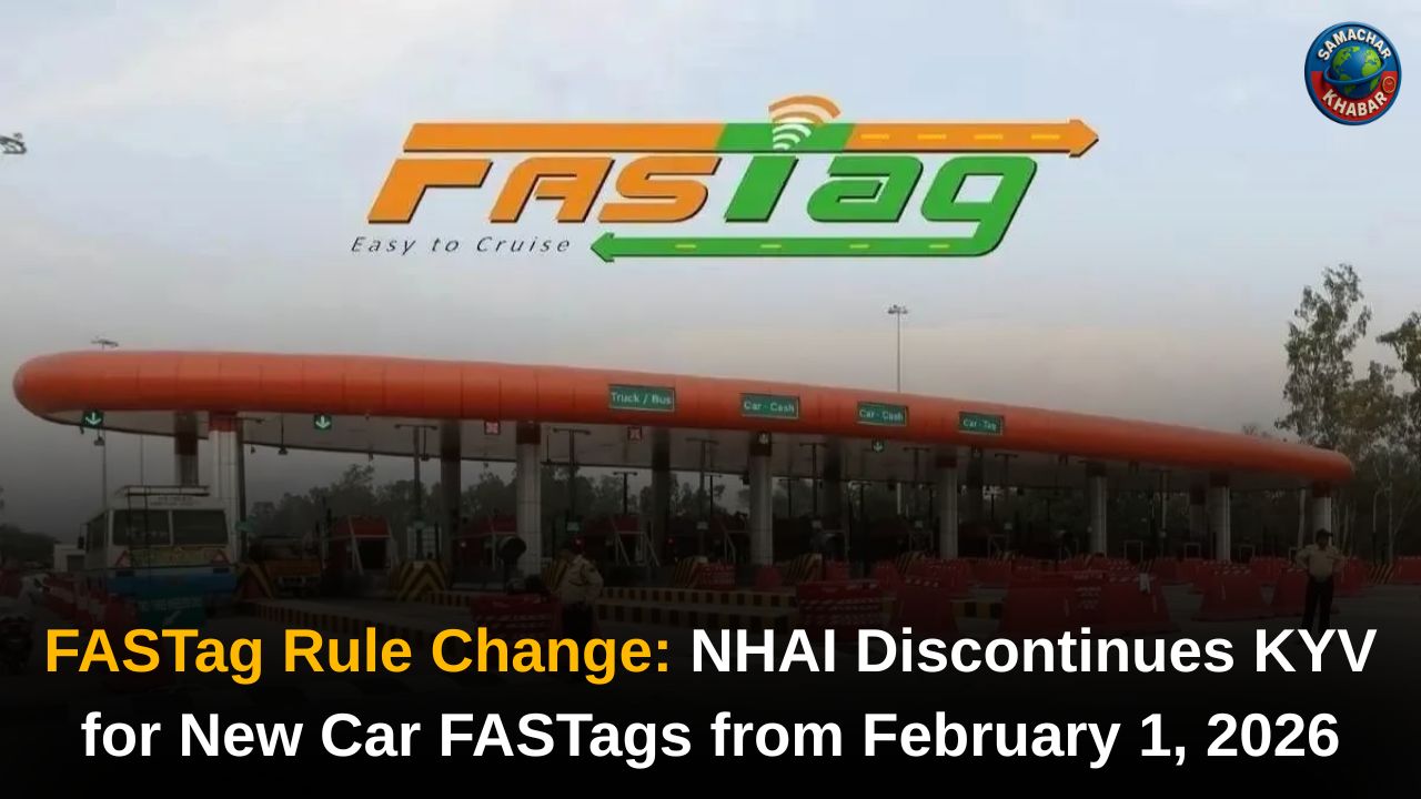FASTag Rule Change: NHAI Discontinues KYV for New Car FASTags from February 1, 2026