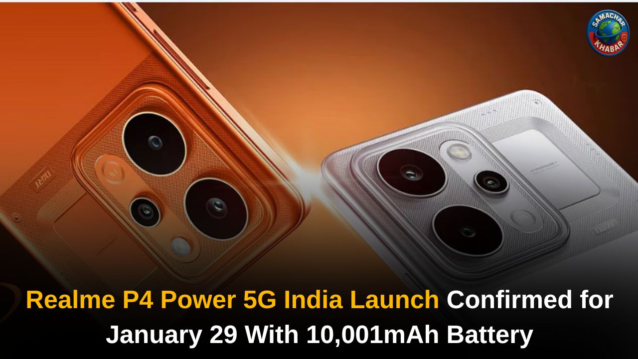 Realme P4 Power 5G India Launch Confirmed for January 29 With 10,001mAh Battery