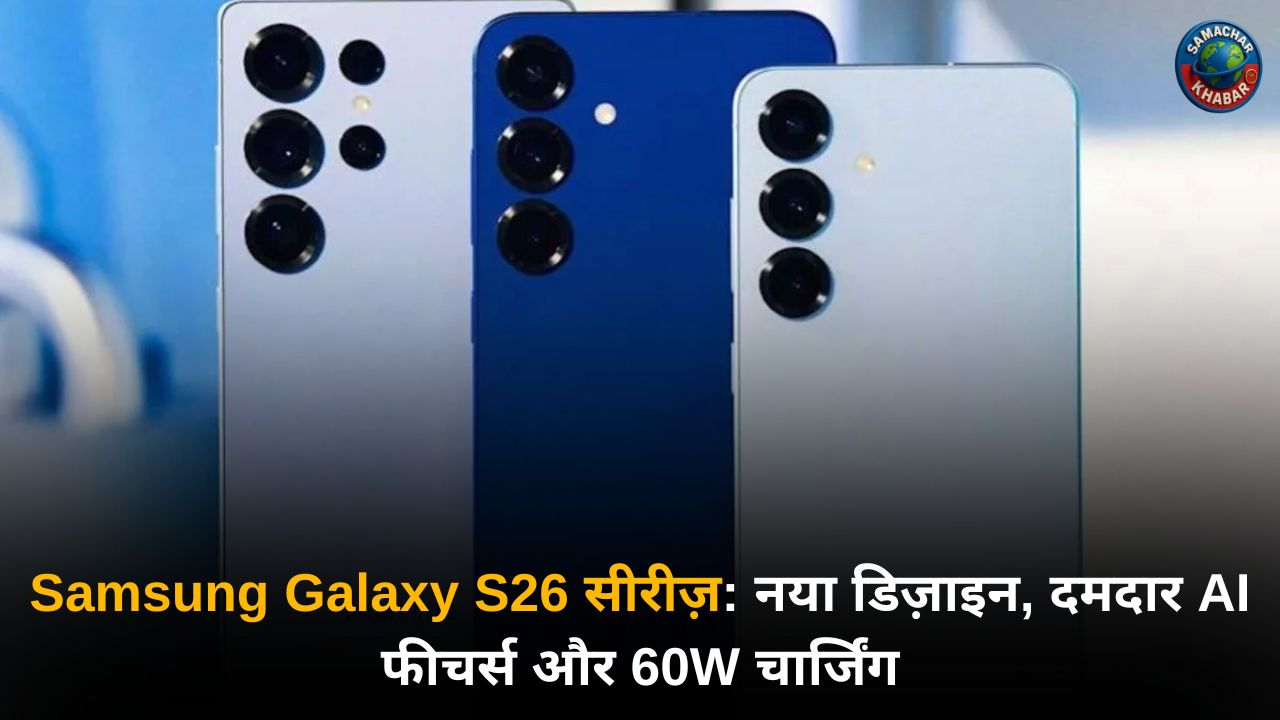 Samsung Galaxy S26 सीरीज़ नया डिज़ाइन, दमदार AI फीचर्स और 60W चार्जिंग