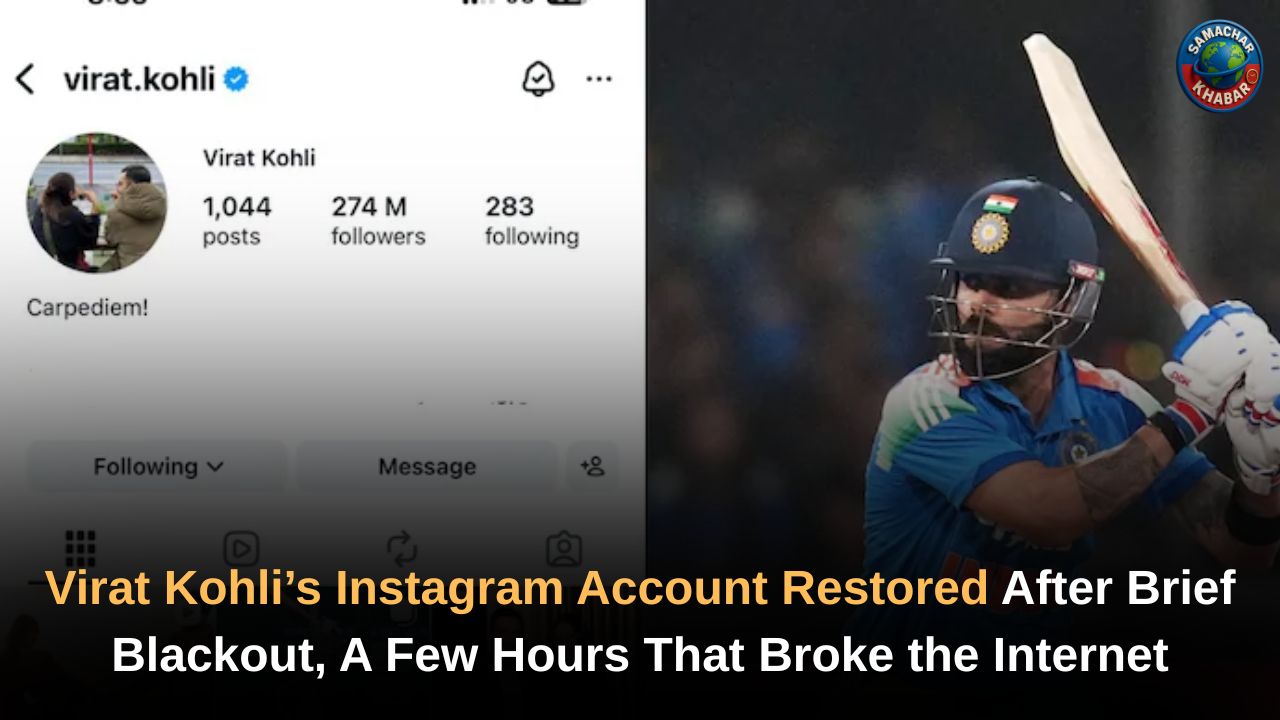 Virat Kohli’s Instagram Account Restored After Brief Blackout