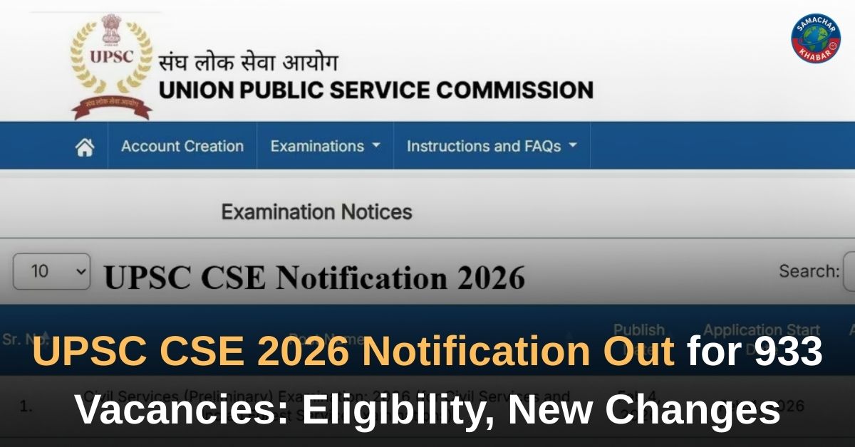 UPSC CSE 2026 Notification Out for 933 Vacancies: Eligibility