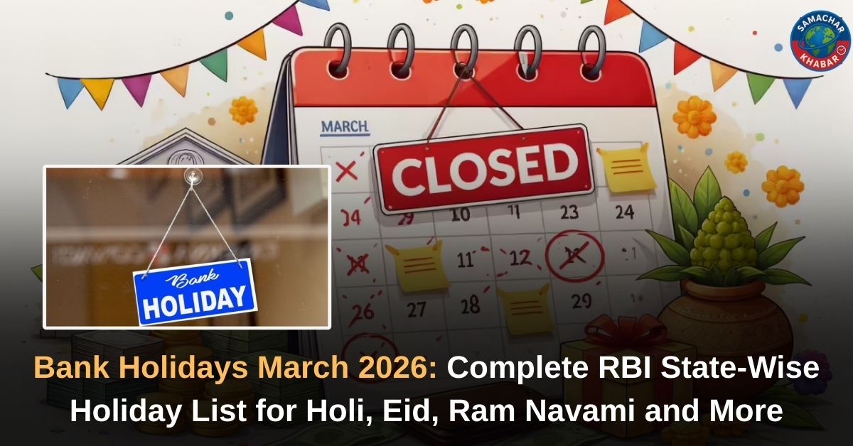 Bank Holidays March 2026: Complete RBI State-Wise Holiday List for Holi, Eid, Ram Navami and More