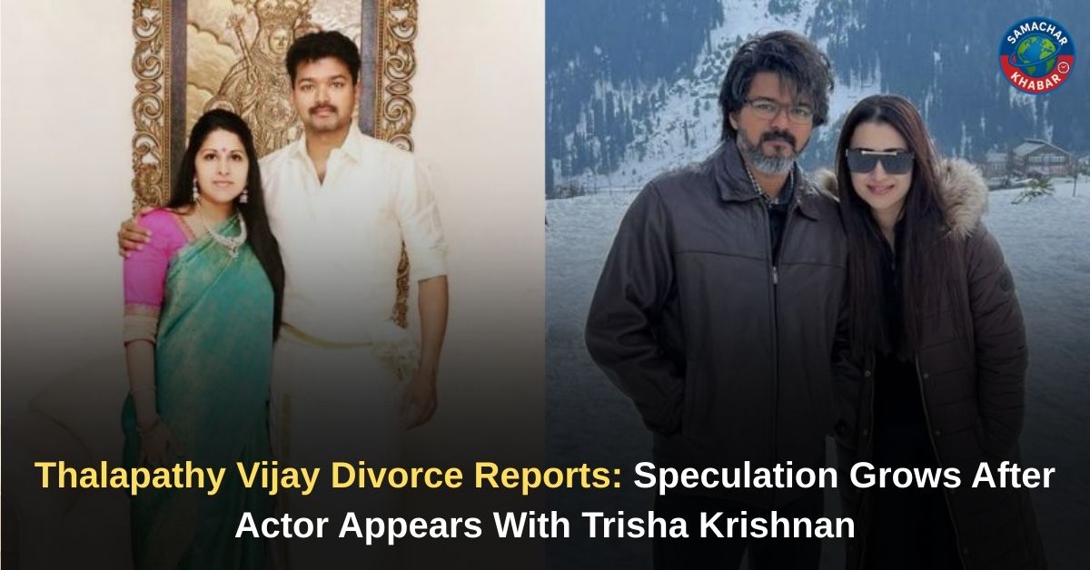 Thalapathy Vijay Divorce Reports Speculation Grows After Actor Appears With Trisha Krishnan