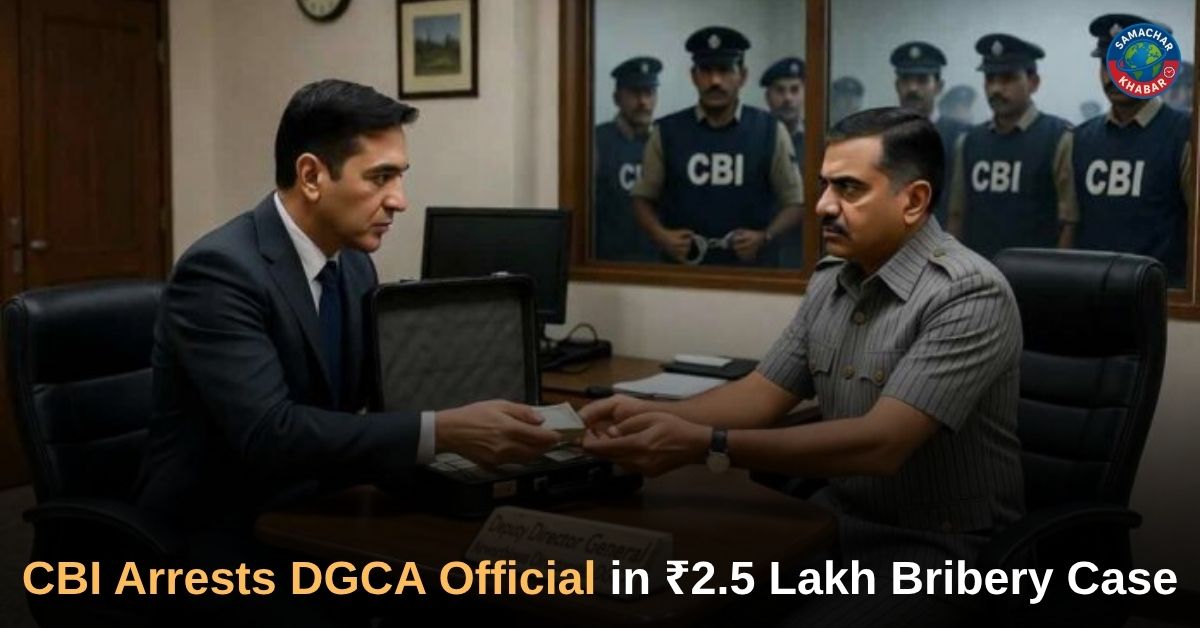 CBI Arrests DGCA Official in ₹2.5 Lakh Bribery Case