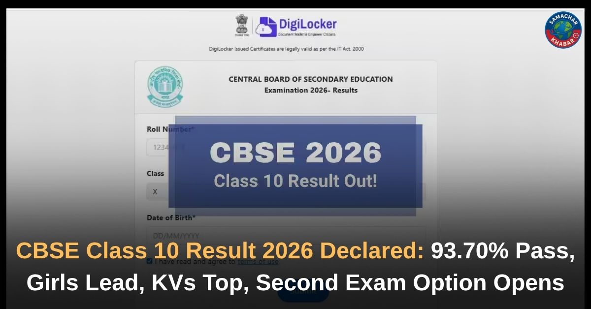 CBSE Class 10 Result 2026 Pass Rate at 93.70%
