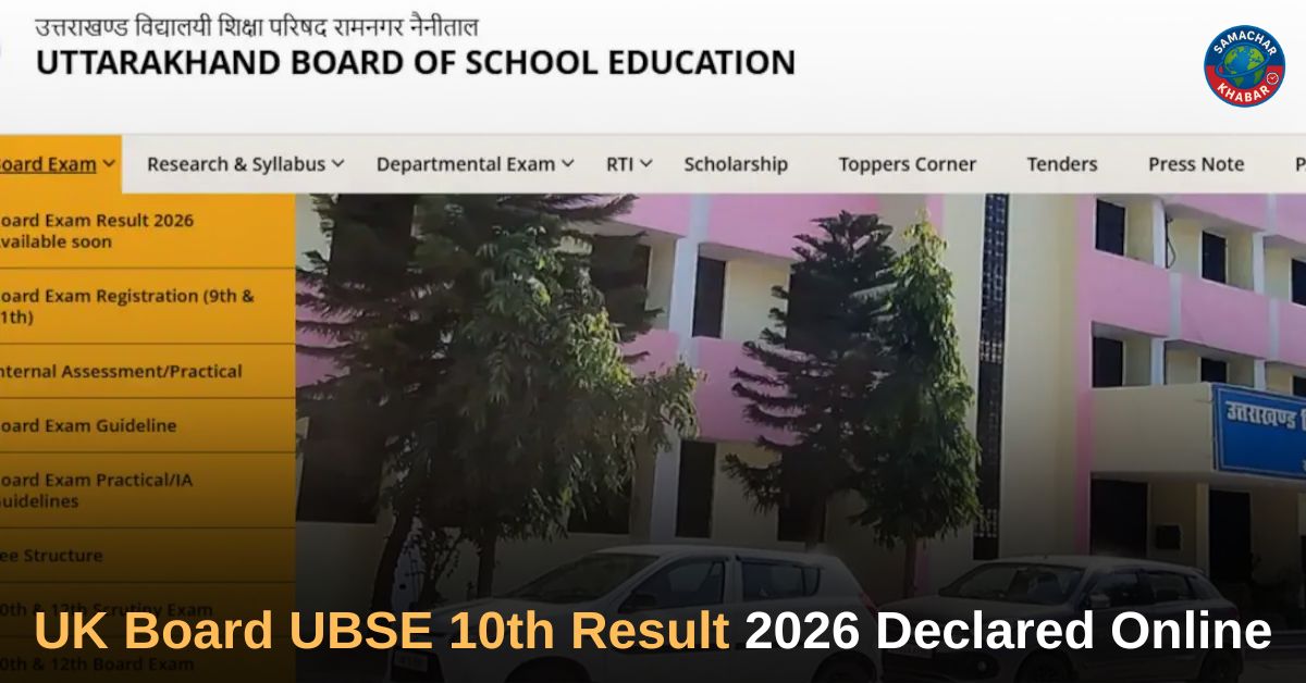 UK Board UBSE 10th Result 2026