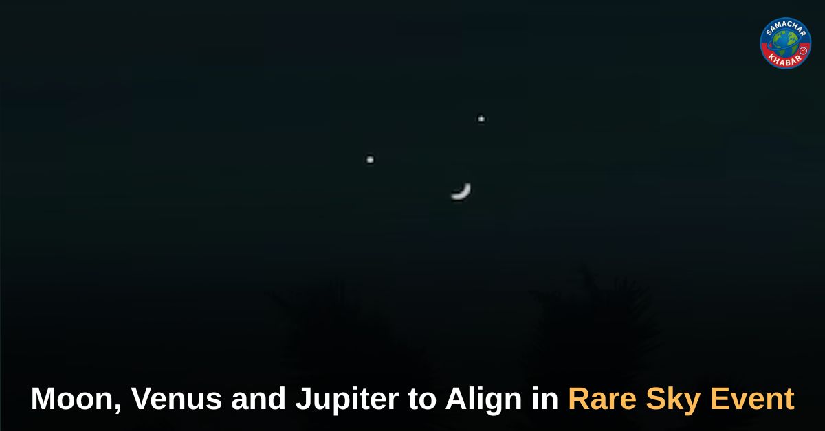 Moon, Venus and Jupiter Conjunction 2026 sky events