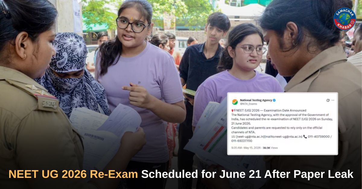 NEET UG 2026 Re-Exam Scheduled for June 21